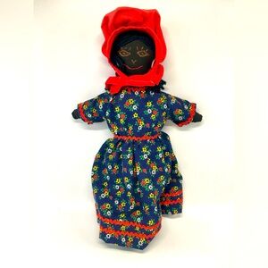 Antique Handmade African American Black Historical Collector Item Girl Doll 13”